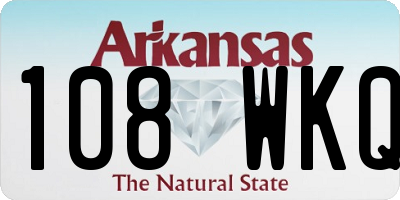 AR license plate 108WKQ