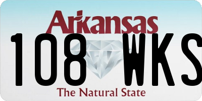 AR license plate 108WKS