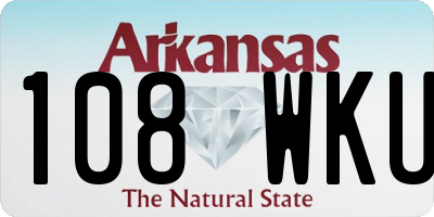 AR license plate 108WKU