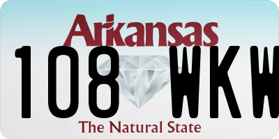 AR license plate 108WKW