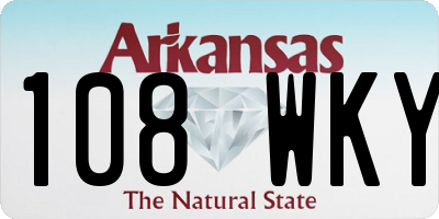 AR license plate 108WKY