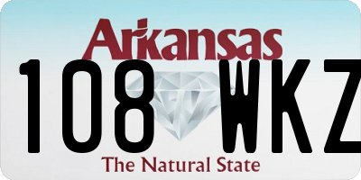 AR license plate 108WKZ