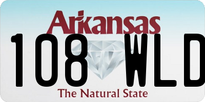 AR license plate 108WLD