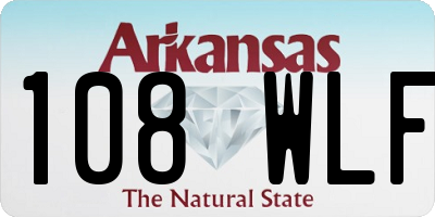 AR license plate 108WLF