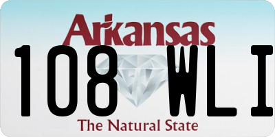 AR license plate 108WLI