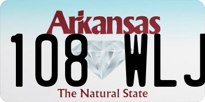 AR license plate 108WLJ