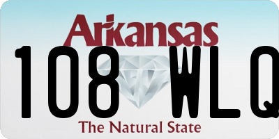 AR license plate 108WLQ