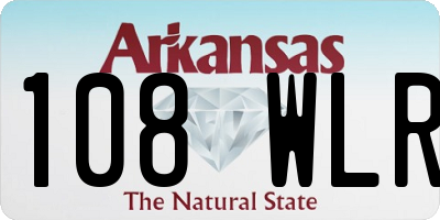 AR license plate 108WLR