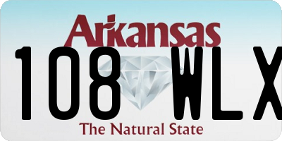 AR license plate 108WLX