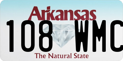 AR license plate 108WMC