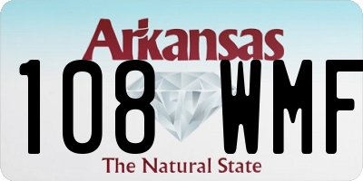 AR license plate 108WMF