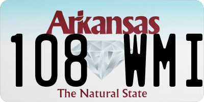 AR license plate 108WMI