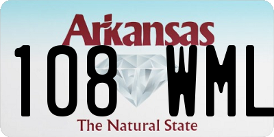 AR license plate 108WML