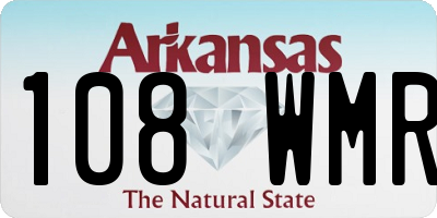AR license plate 108WMR