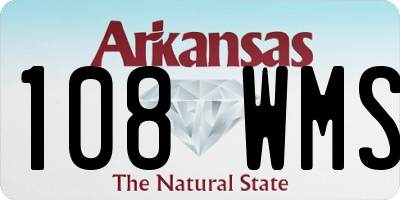 AR license plate 108WMS