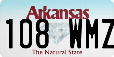 AR license plate 108WMZ