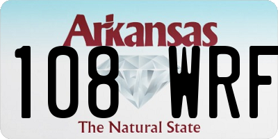 AR license plate 108WRF