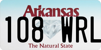 AR license plate 108WRL
