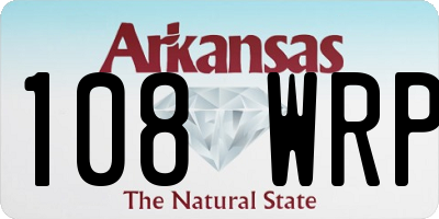 AR license plate 108WRP