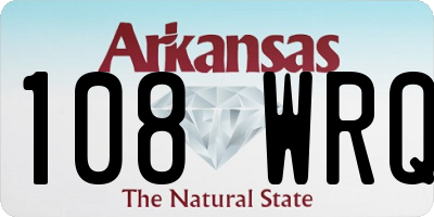 AR license plate 108WRQ