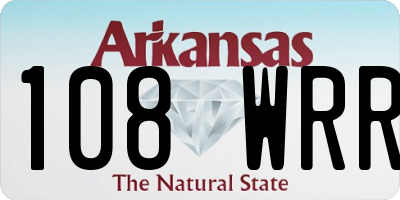 AR license plate 108WRR