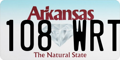 AR license plate 108WRT