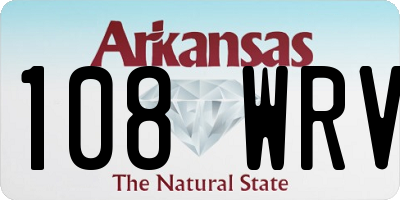 AR license plate 108WRV