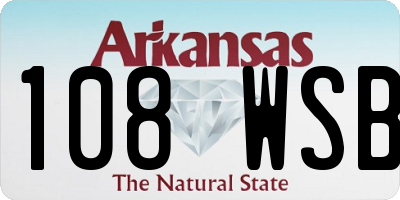 AR license plate 108WSB