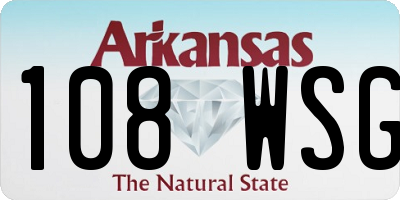AR license plate 108WSG