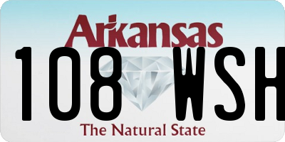 AR license plate 108WSH