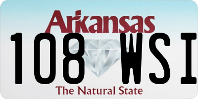 AR license plate 108WSI