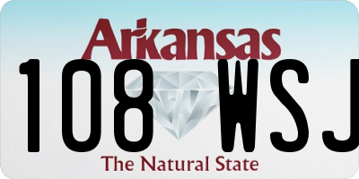 AR license plate 108WSJ