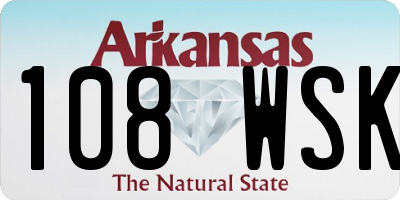 AR license plate 108WSK
