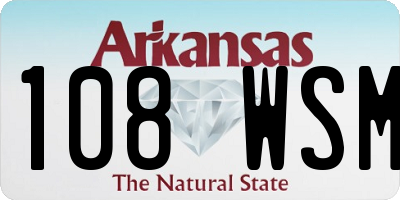 AR license plate 108WSM