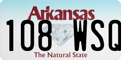 AR license plate 108WSQ