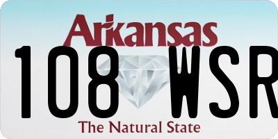 AR license plate 108WSR