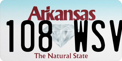 AR license plate 108WSV