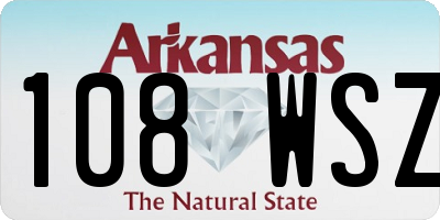AR license plate 108WSZ