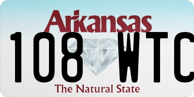 AR license plate 108WTC