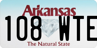 AR license plate 108WTE