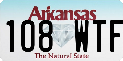 AR license plate 108WTF