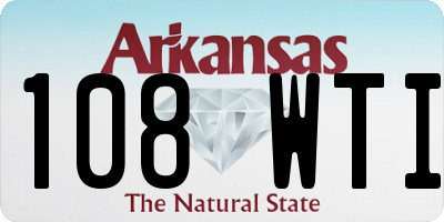 AR license plate 108WTI