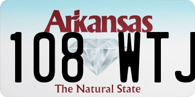 AR license plate 108WTJ