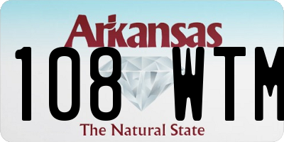 AR license plate 108WTM