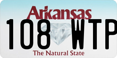 AR license plate 108WTP