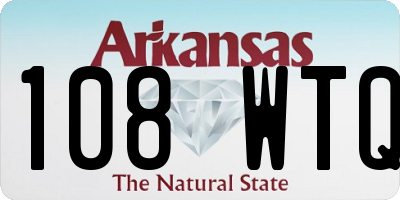 AR license plate 108WTQ