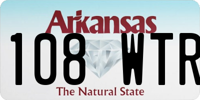 AR license plate 108WTR