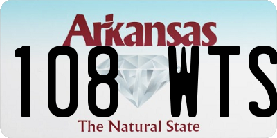 AR license plate 108WTS