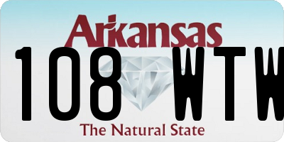 AR license plate 108WTW