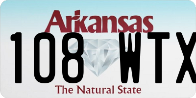 AR license plate 108WTX